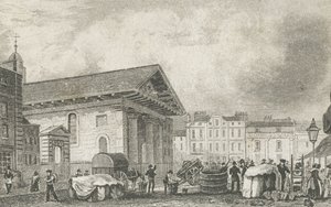 St Pauls Covent Garden, um 1810 von Thomas Hosmer after Shepherd