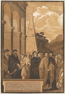 Darstellung der Jungfrau im Tempel (linkes Panel)