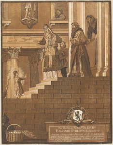 Darstellung der Jungfrau im Tempel (Rechtes Panel) von after Titian John Baptist Jackson
