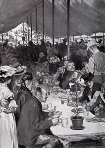 Das Abendessen des Königs in Fulham von after William Henry Margetson