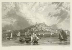 Cagliari, Sardinien von William after Westall