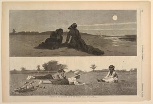 Flirten am Meeresufer und auf der Wiese von after Winslow Homer