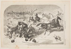 Die Schlittenfahrt – Der Umsturz von after Winslow Homer