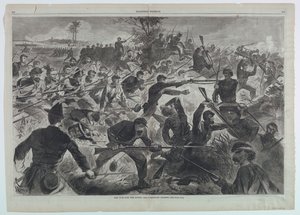 Der Krieg für die Union, 1862 – Ein Bajonettangriff von after Winslow Homer