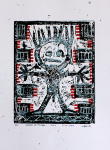 Gekrönte Stammesfigur von andrea de ranieri