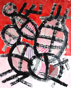 Dynamisches rotes Gitter von andrea de ranieri