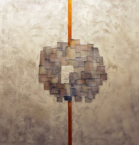 Texturiertes Goldenes Geometrisches Abstrakt von andrea de ranieri