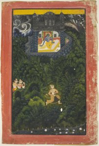 Abhisarika Nayika (Heldin, die ihrem Geliebten entgegenläuft) von anonymous 