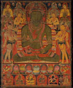 Buddha Amoghasiddhi mit acht Bodhisattvas von anonymous 