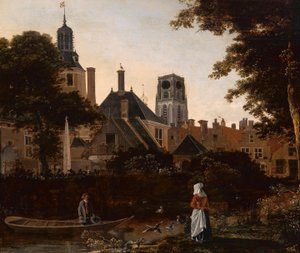 Stadtansicht von Rotterdam mit dem Turm der St. Laurenskerk von anonymous 