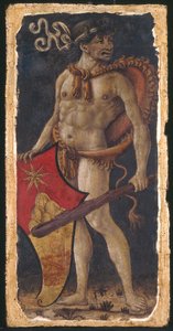 Wilder Mann mit Wappen der Familie Chigi von anonymous 