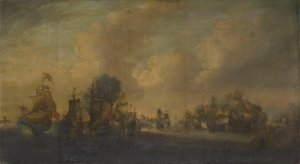 Die Schlacht bei den Downs, 21. Oktober 1639 von anonymous 