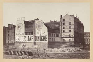 La Belle Jardinière: das Geschäft in der Rue de la Cité während seines Abrisses, Paris von attributed to Charles Marville