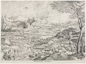 Die großen Landschaften: Solicitudo Rustica von attributed to Jan van Doetechum