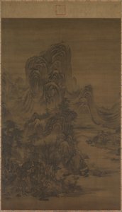 Landschaft im Stil von Juran von attributed to Liu Du