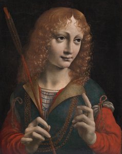 Porträt eines Jugendlichen als Heiliger Sebastian von attributed to Marco d