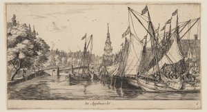 De Appelmarckt, aus Ansichten von Amsterdam