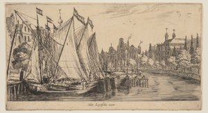 Het Leytsche veer, aus Ansichten von Amsterdam von called Zeeman Reinier Nooms