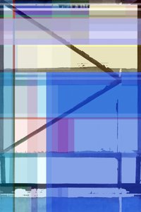 Abstrakte Blaue Geometrie von cartissi