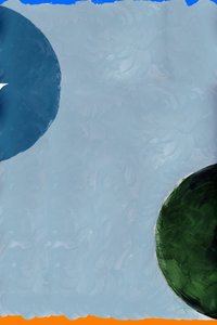Abstrakte Blau-Grüne Formen