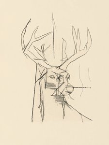 Abstrakte Hirschskizze von cartissi