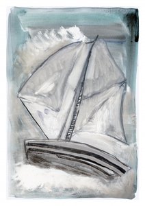 Abstrakte Segelreise von cartissi