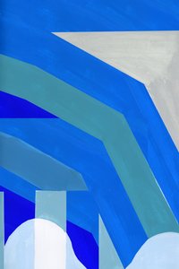 Eckige Blaue Formen von cartissi