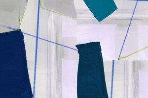 Blaue Geometrische Abstraktion