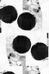 Fette schwarze Kreise Abstrakt von cartissi