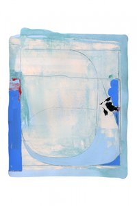 Ruhige Blaue Abstrakte Formen