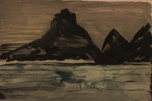 Dunkle Küstenklippen von cartissi