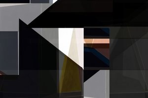 Dunkle Geometrische Abstraktion von cartissi