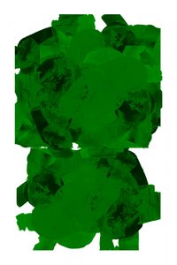 Dynamische grüne abstrakte Formen von cartissi