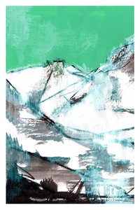 Smaragdener Berg abstrakt von cartissi