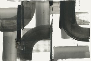 Fließendes Graustufen-Abstrakt von cartissi