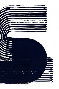 Grafische Nummer Fünf von cartissi