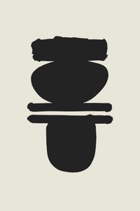 Minimalistische Gestapelte Formen