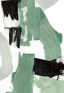 Moderne grüne abstrakte Formen