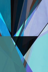Moderne türkisfarbene Geometrie von cartissi