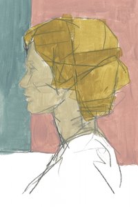 Modernes Frauenprofil