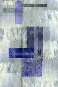 Gedämpfte blaue Geometrie von cartissi
