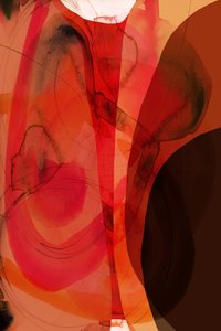 Orange Roter Abstrakter Fluss von cartissi