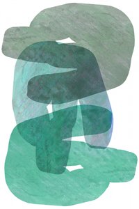 Gelassene Grüne Formen von cartissi
