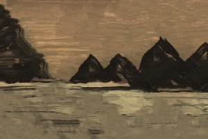Gelassene Bergküste von cartissi