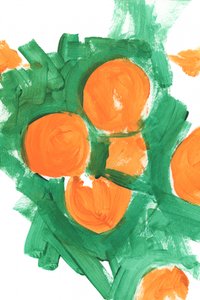 Lebendige Orangenfrüchte