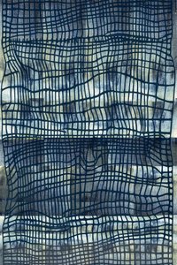 Welliges Indigo Gitter von cartissi