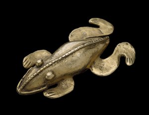Figur eines giftigen Frosches, 200-1600 n. Chr.