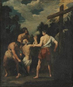 Martyrium des Heiligen Andreas von copy after Guido Reni