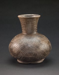 Gefäß mit eingravierten Motiven, ca. 1400-1600