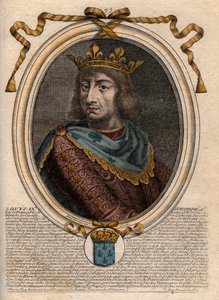 Porträt von Ludwig IX. (1214-1270) - Gravur aus 